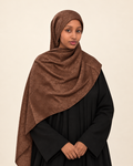 Cocoa Jacquard Hijab